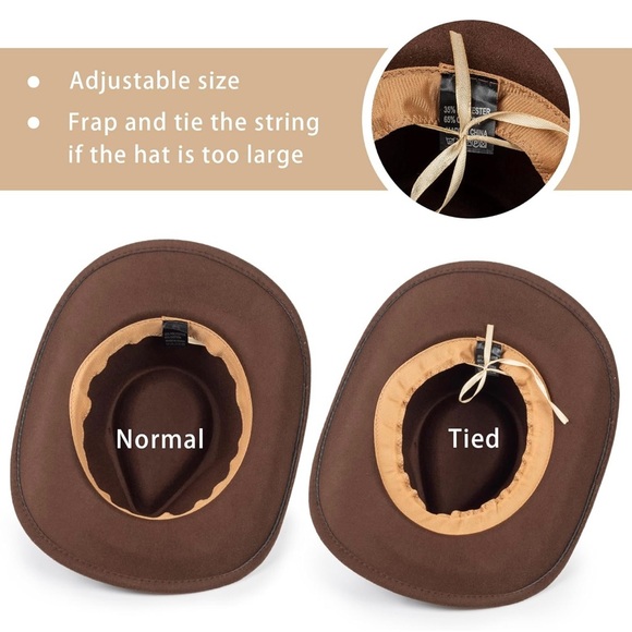 “Anna Mae” Adjustable Western Hat - Picture 4 of 4